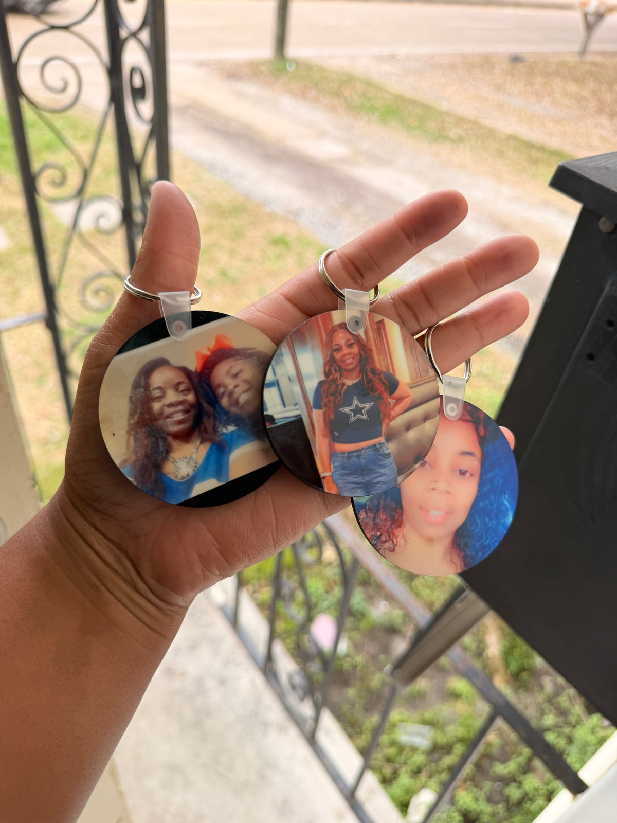 Round Photo Keychains