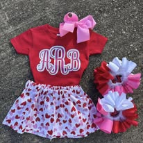 Valentines Day Skirt Set