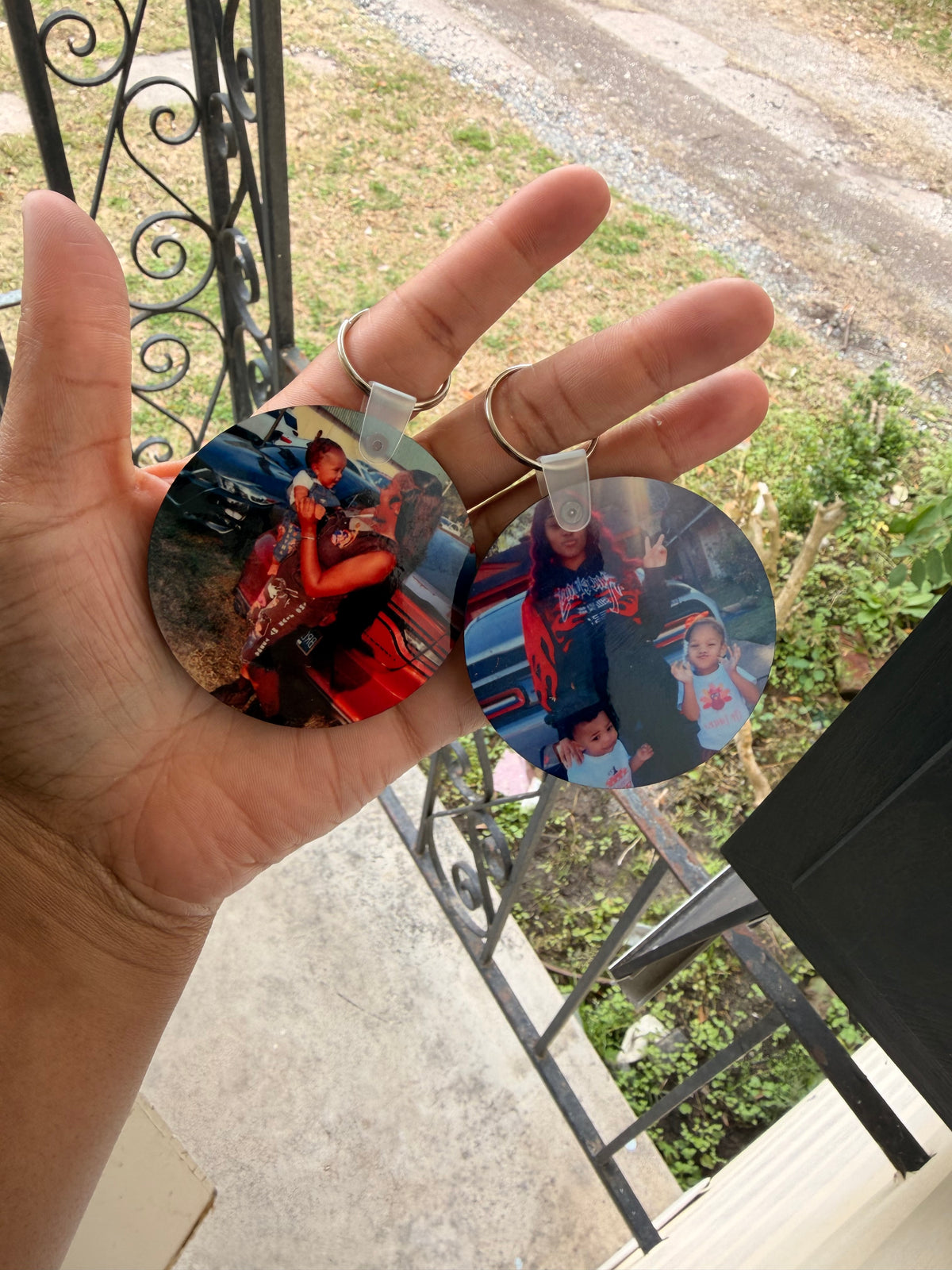Round Photo Keychains