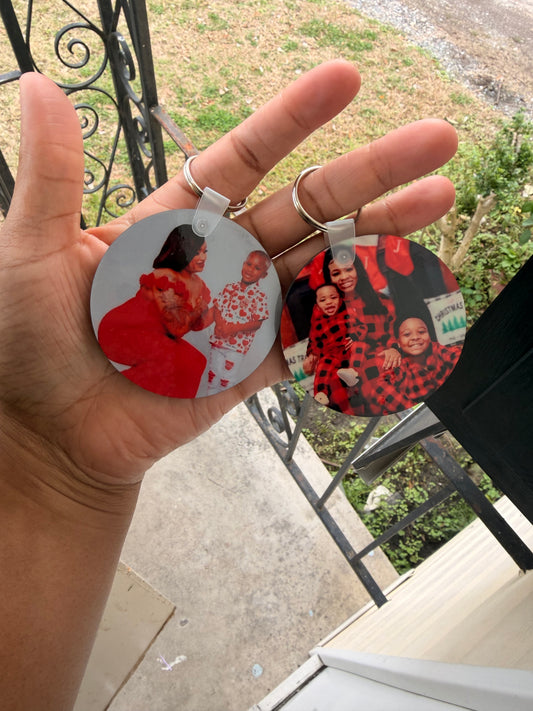 Round Photo Keychains