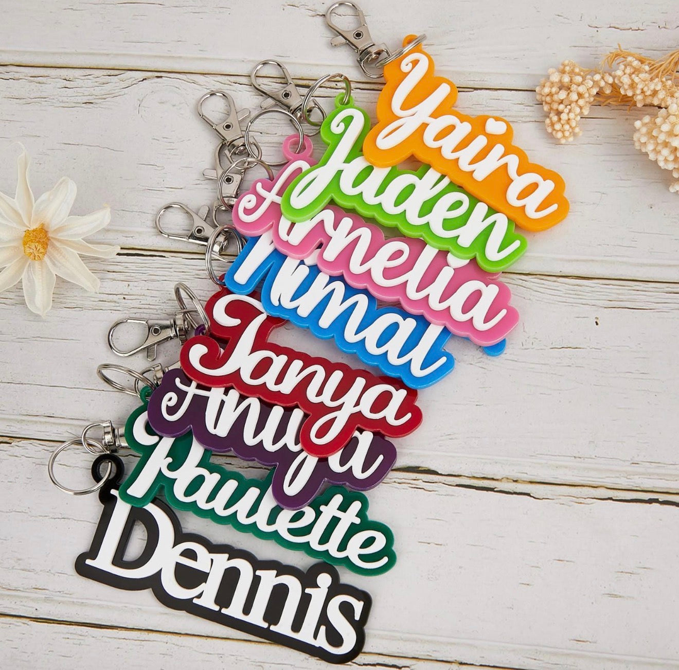3d Name Keychains