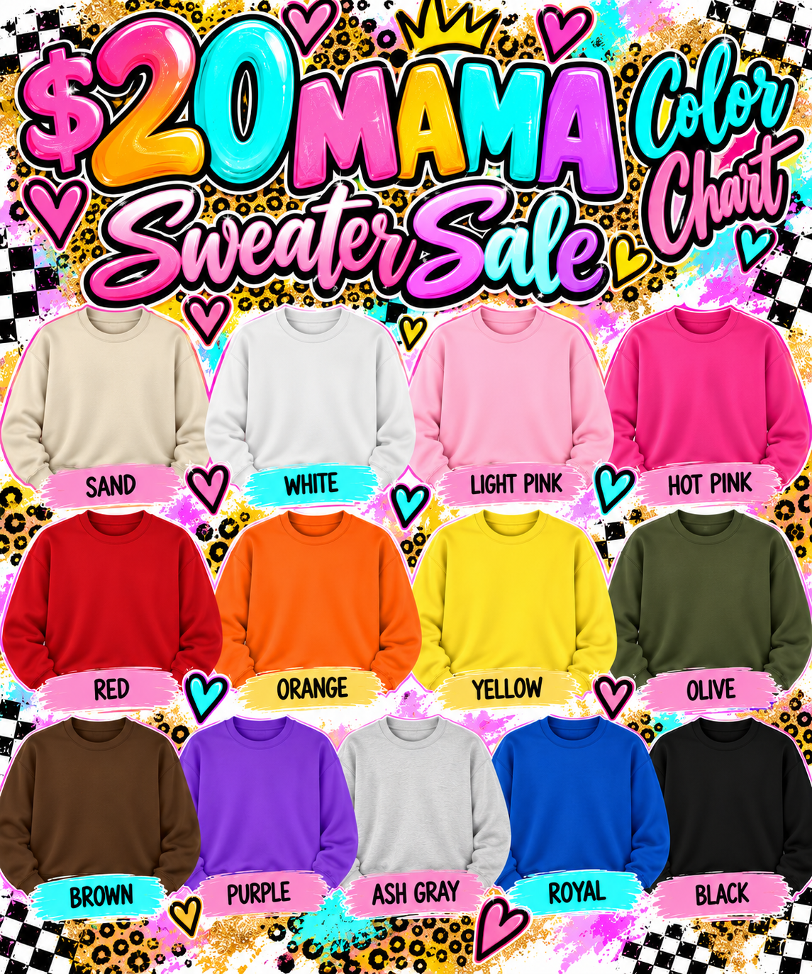 “Mama” Sweaters