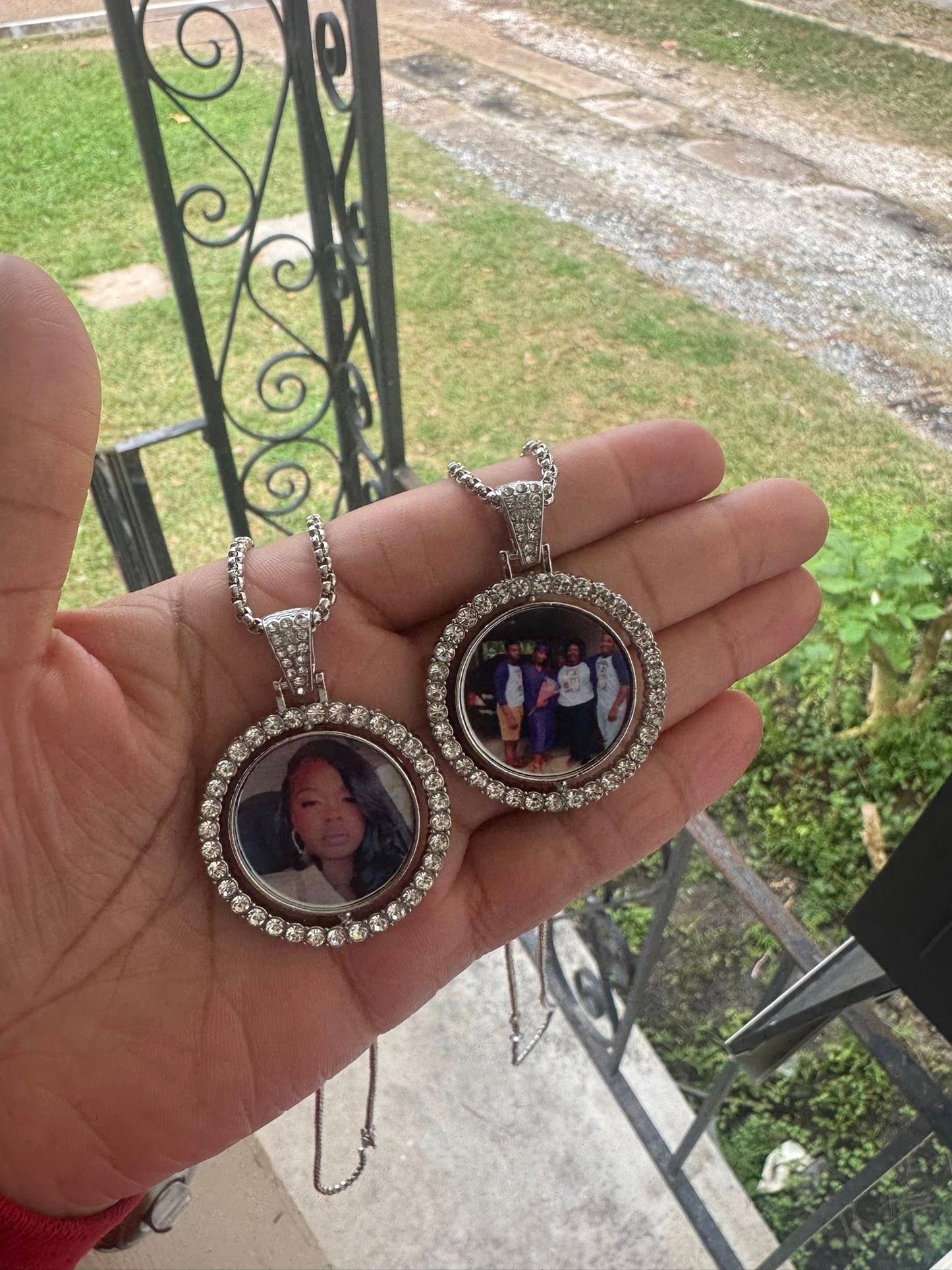 Double Sided Photo Necklace